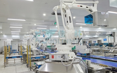 Vegetable palletizing AGV handling equipment