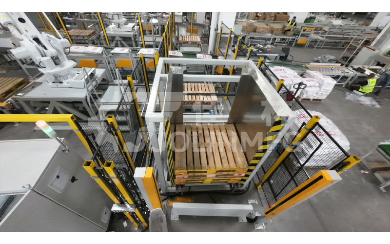 編織袋類產(chǎn)品用自動(dòng)碼垛裹膜生產(chǎn)線